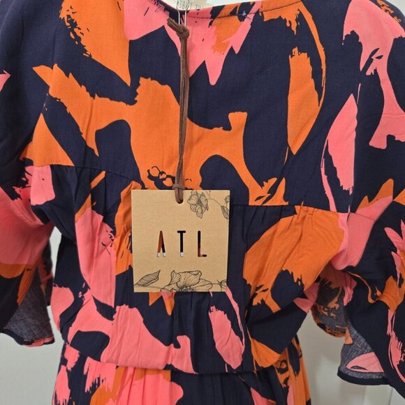 NWT Anthropologie Abel the Label Clare Boho Floral Hi Lo Midi Dress Sz Med - Picture 7 of 11